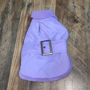 Companion Road Lavender Quilted Dog Coat XS